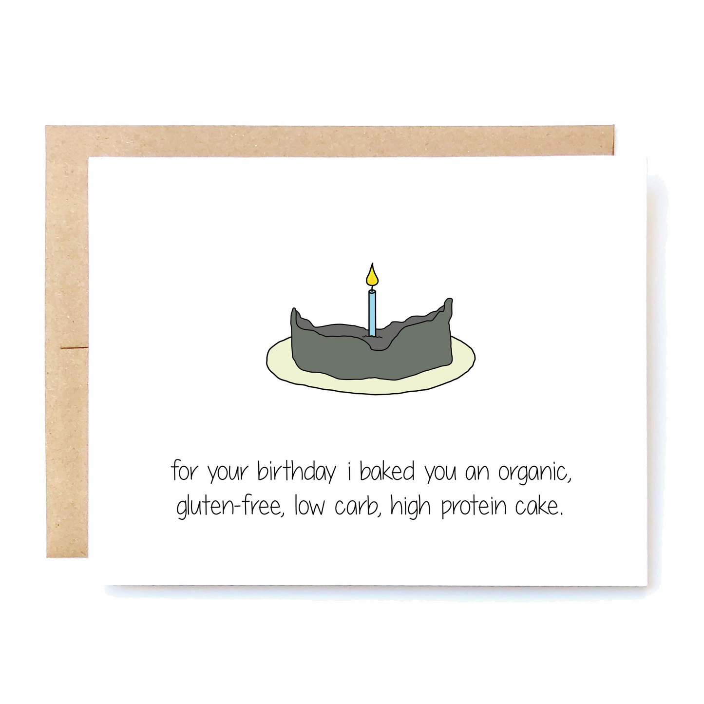 For Your Birthday I Baked You An Organic, Gluten-Free, Low Carb, High Protein Cake Card