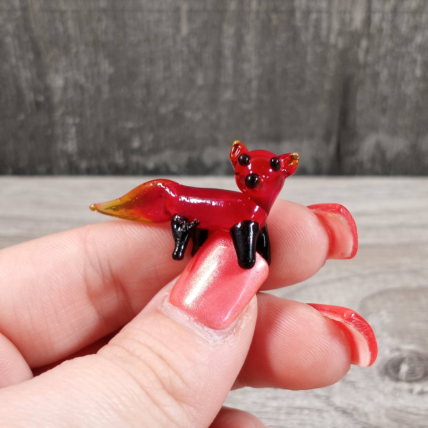 Small Glass Animal Figurines Surprise Pull