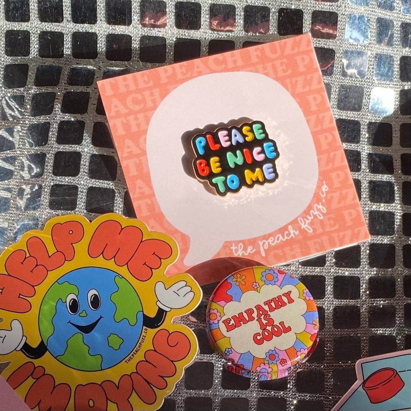 Please Be Nice To Me Pin