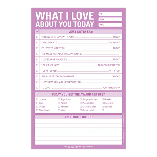 Load image into Gallery viewer, What I Love about You Today Pad - 60 sheets
