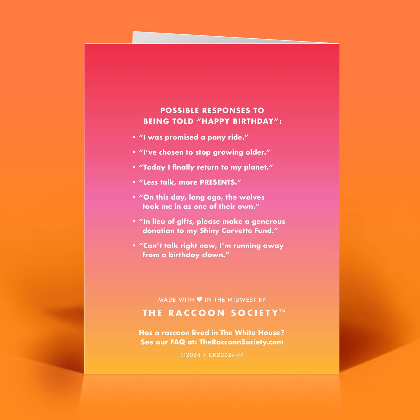 Want To Binge On Birthday Cake In A Fountain Of Champagne. Immediately. Card