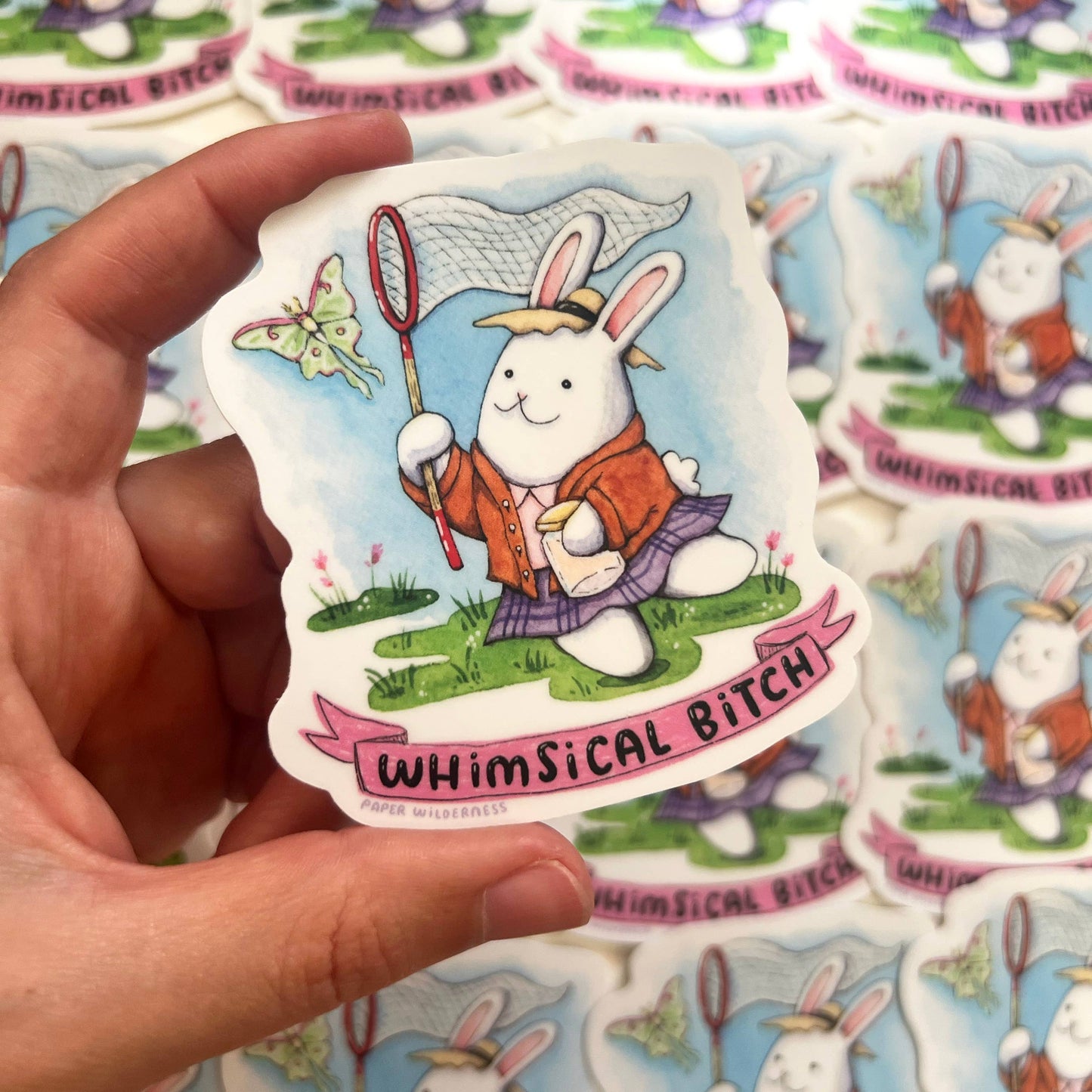 Whimsical Bitch Bunny Sticker