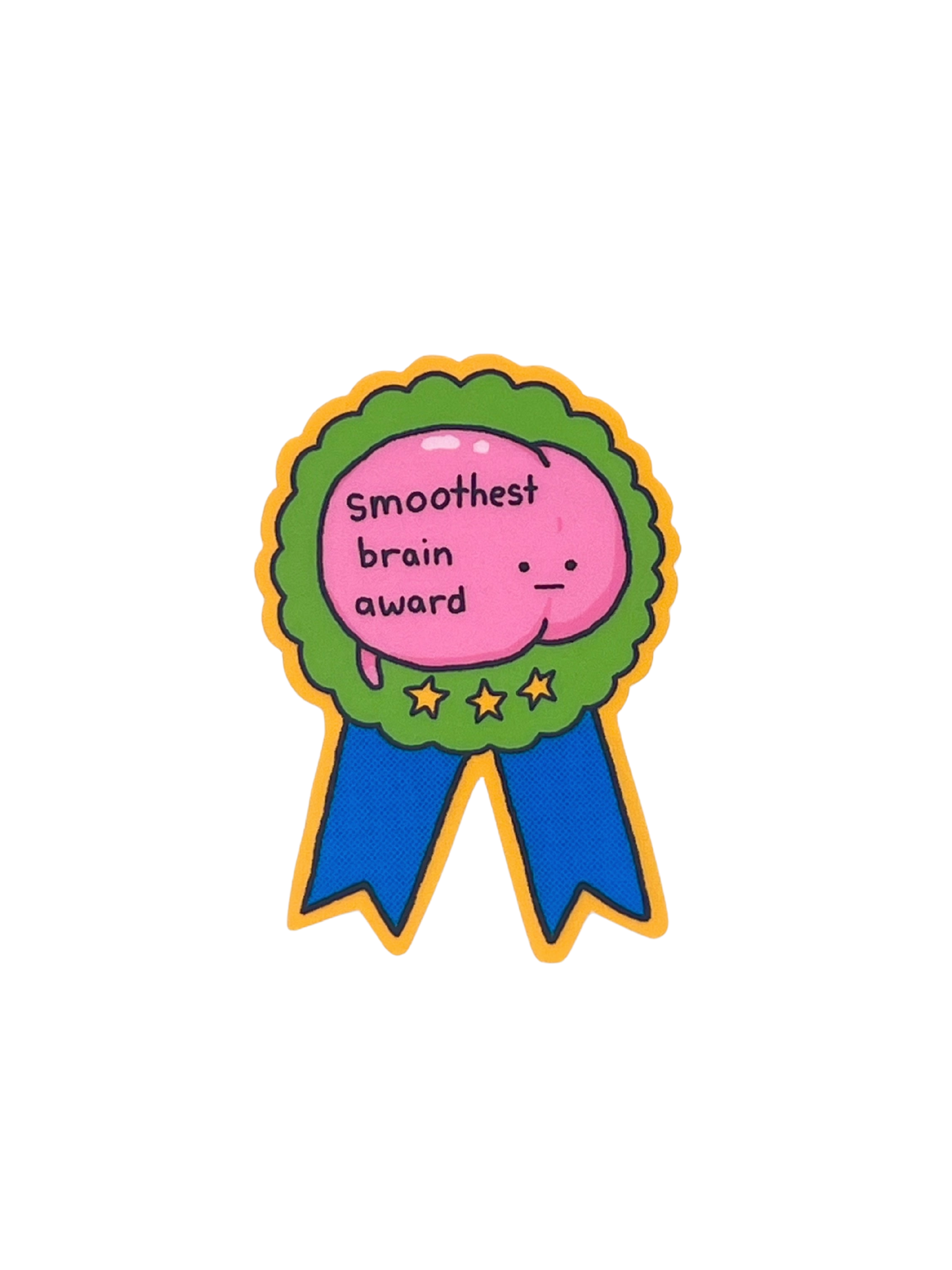 Smoothest Brain Award Sticker