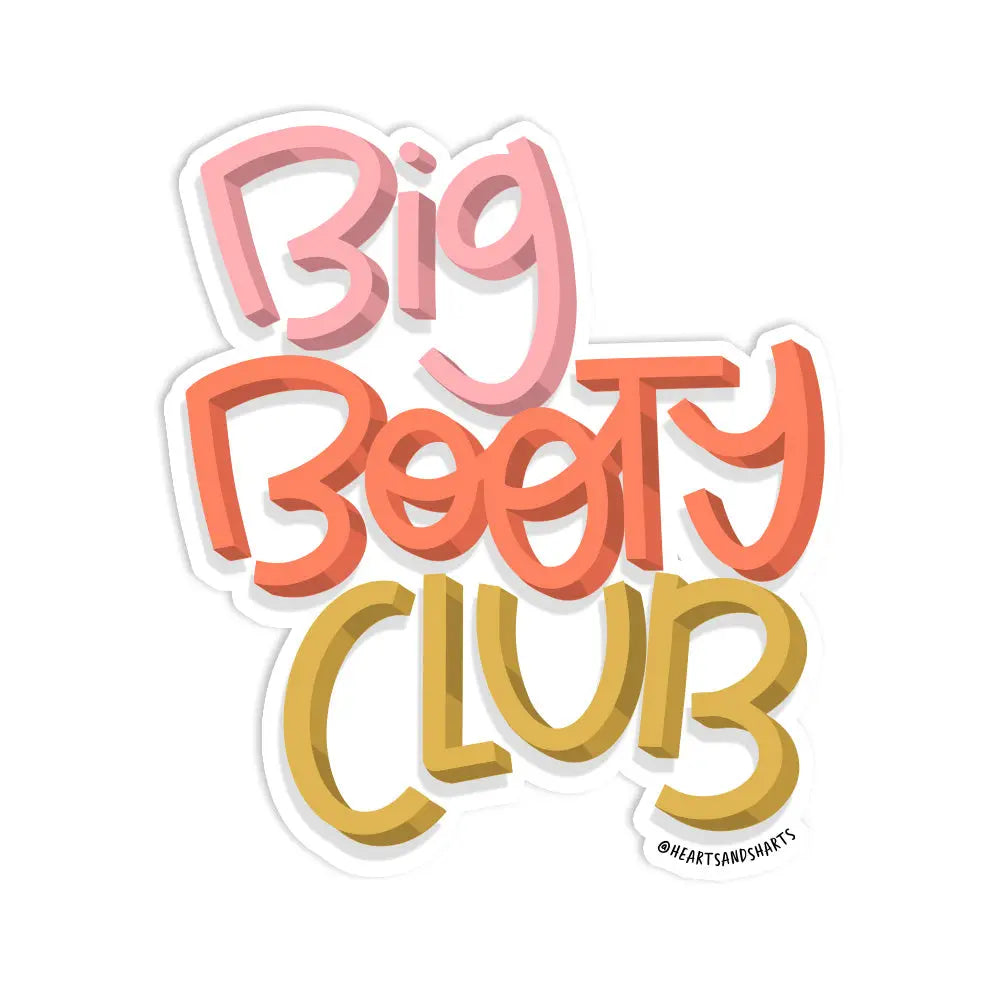 Big Booty Club Sticker