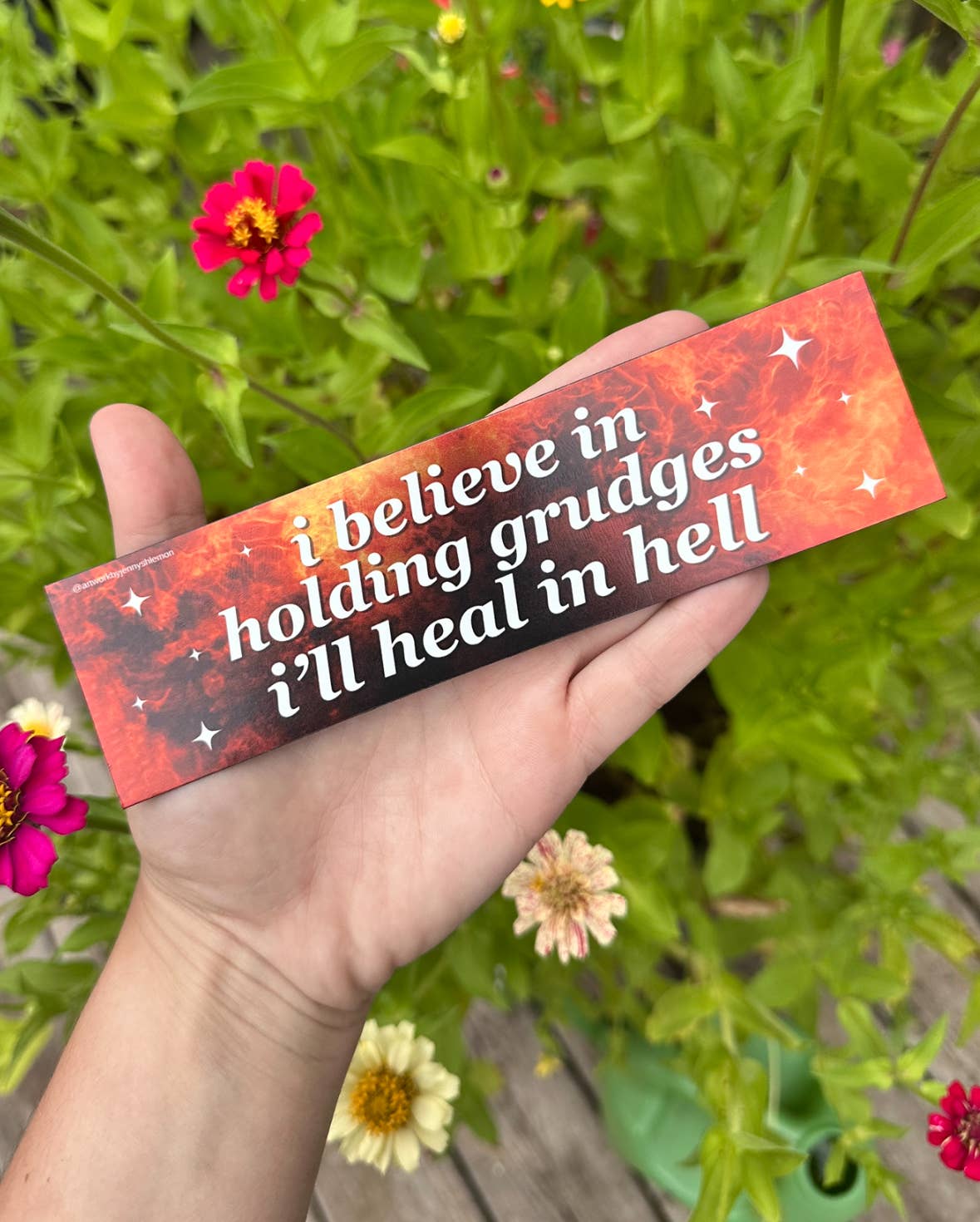 I Believe In Holding Grudges I'll Heal In Hell Magnet