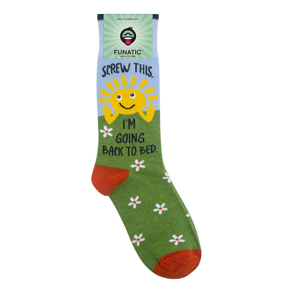 Screw This I'm Going Back To Bed Socks