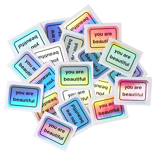 Load image into Gallery viewer, You Are Beautiful Holographic Ultra Mini - 6 pack
