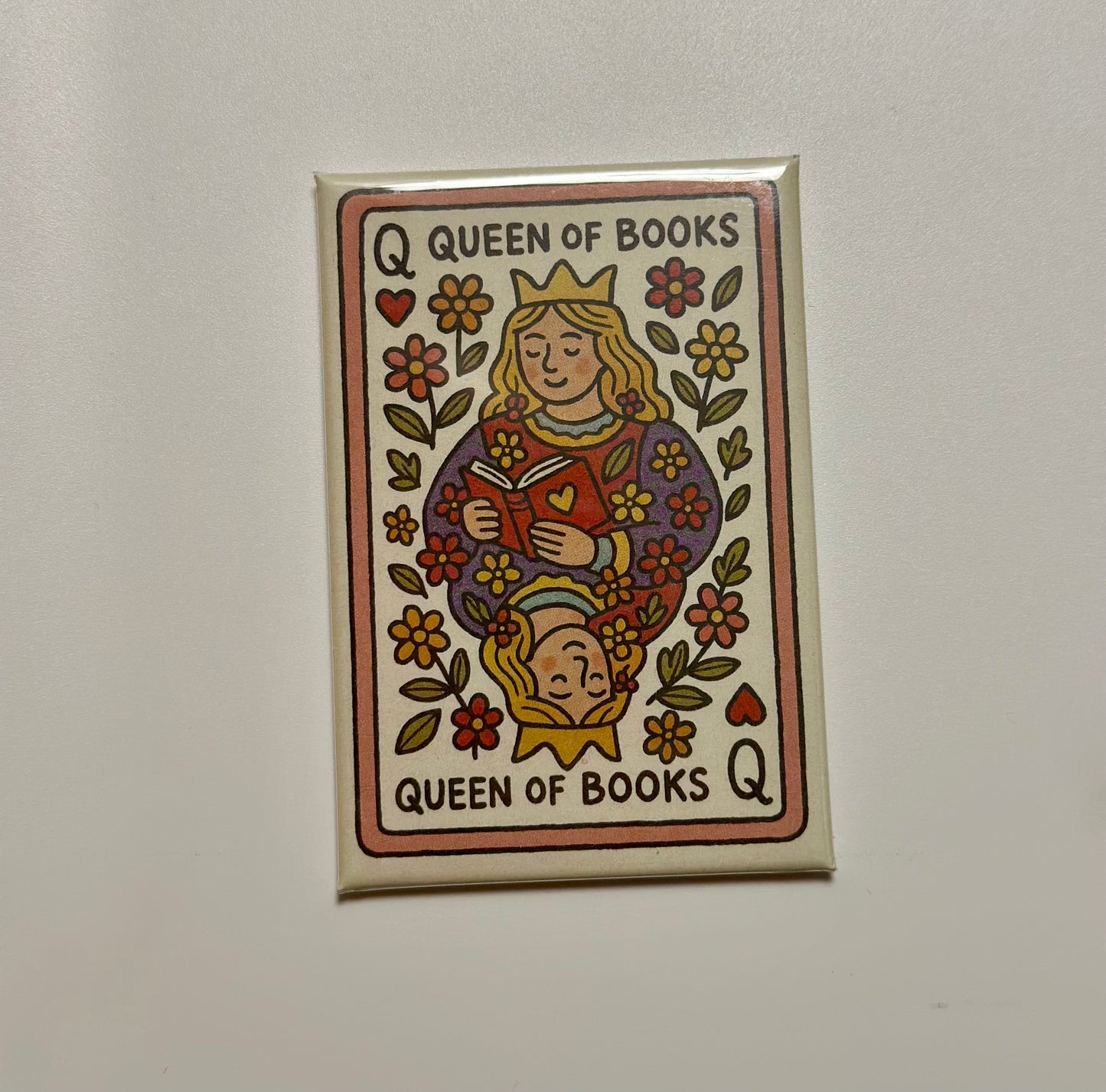 Queen Of Books Magnet