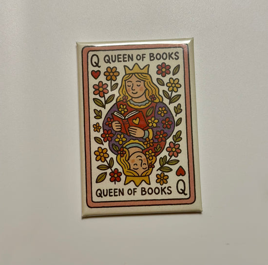 Queen Of Books Magnet