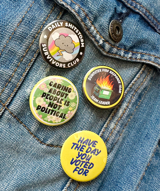 Dumpster Fire Response Team Button