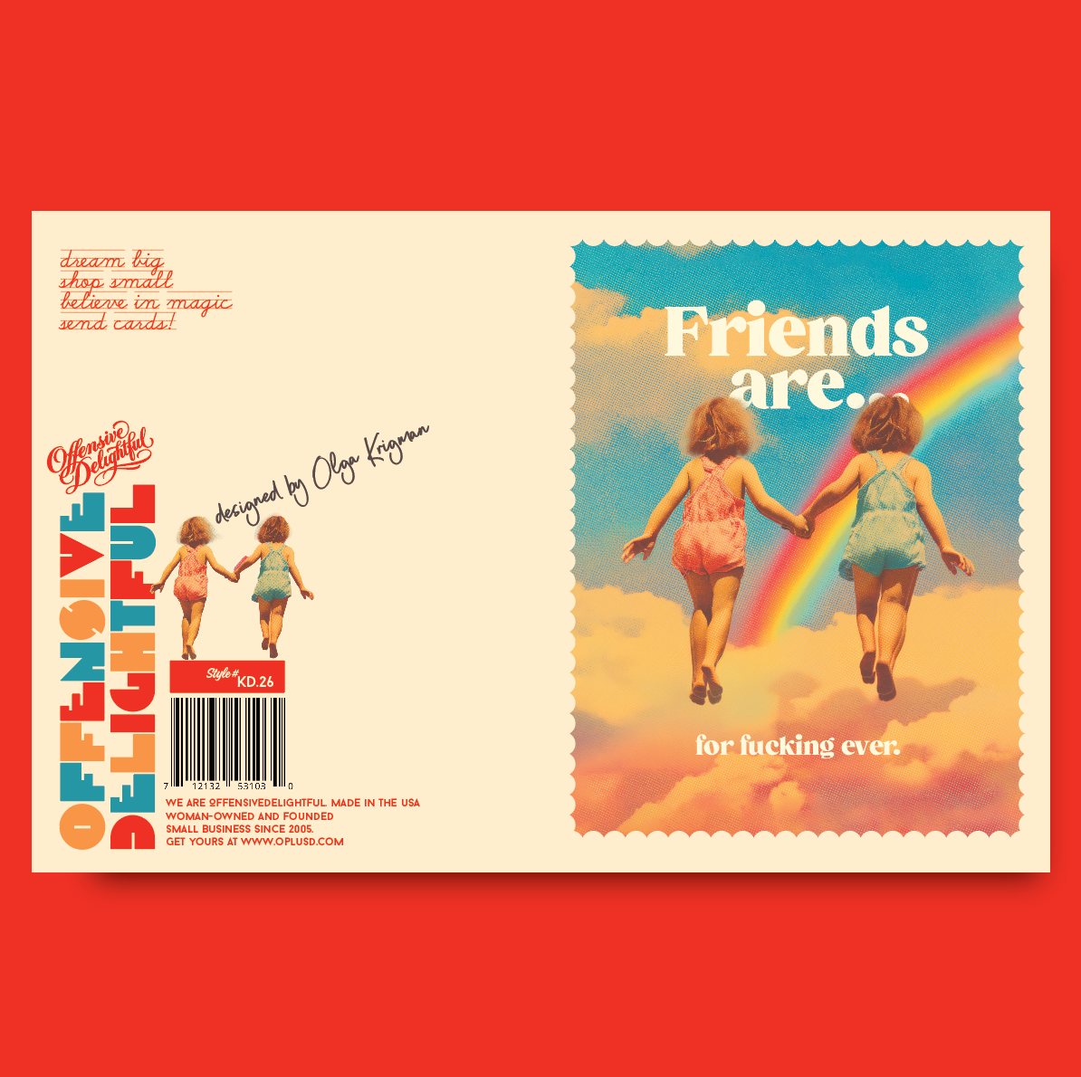 Friends Are For Fucking Ever Card