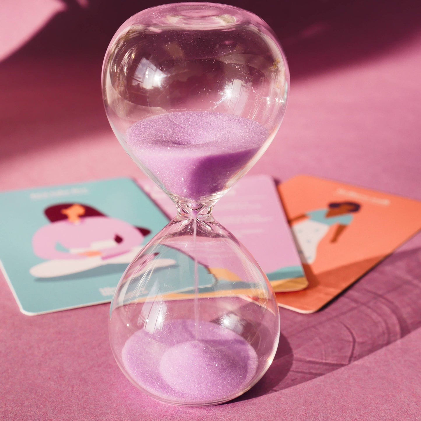 Mindful Minutes Calming Sand Timer And Card Deck