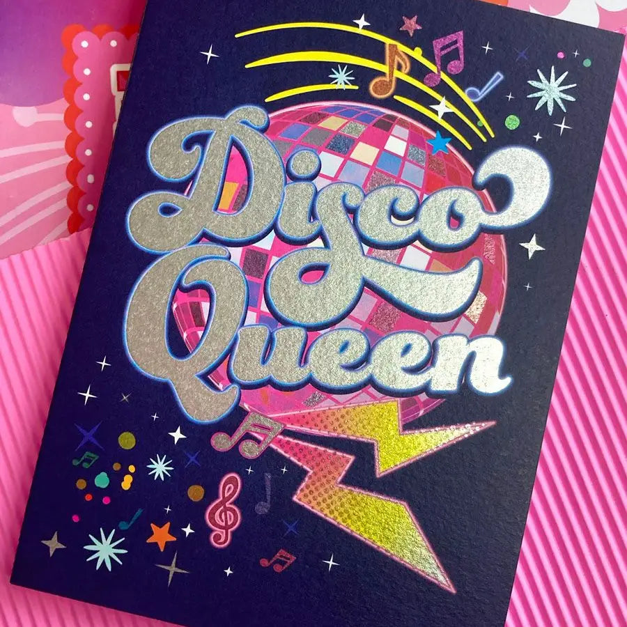 Disco Queen Foiled Card
