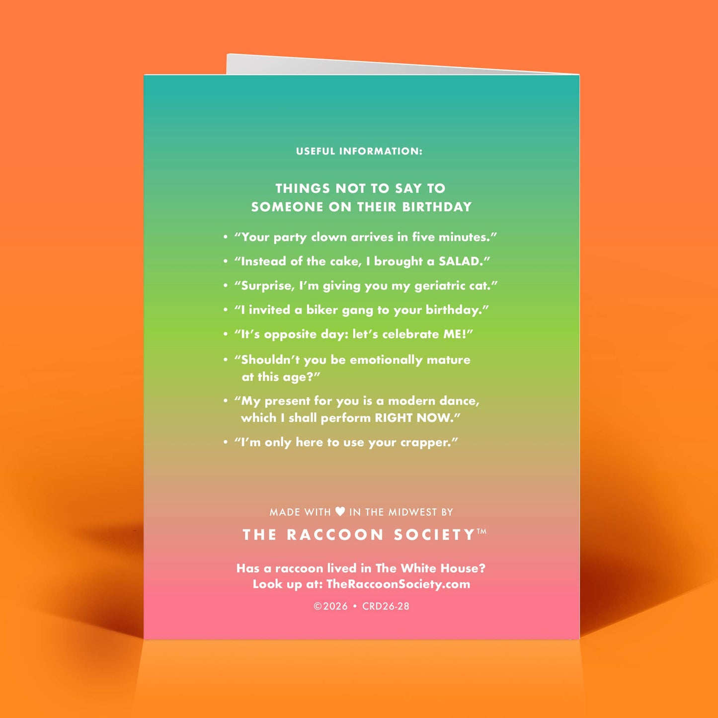 Well Shit, Another Birthday Card