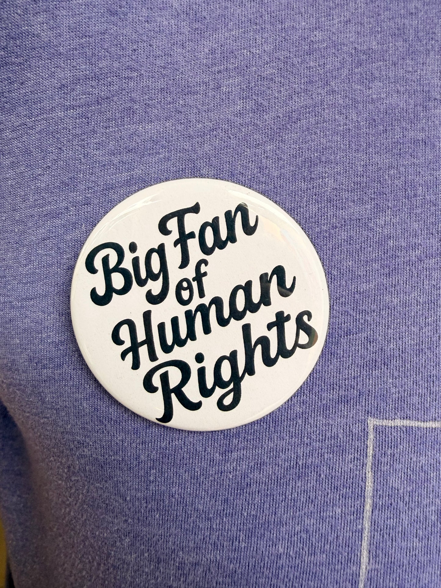 Big Fan of Human Rights Button