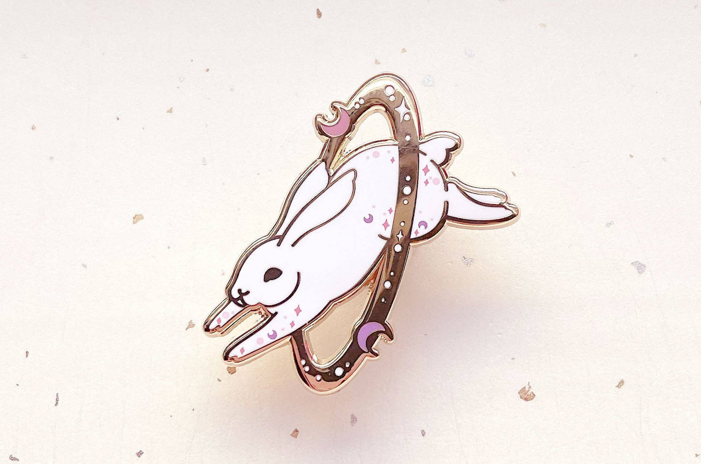 Cosmic Rabbit Pin