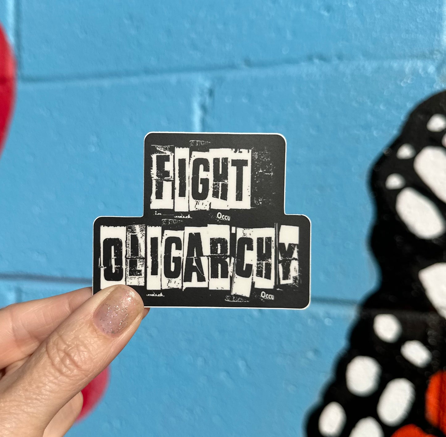 Fight Oligarchy Sticker