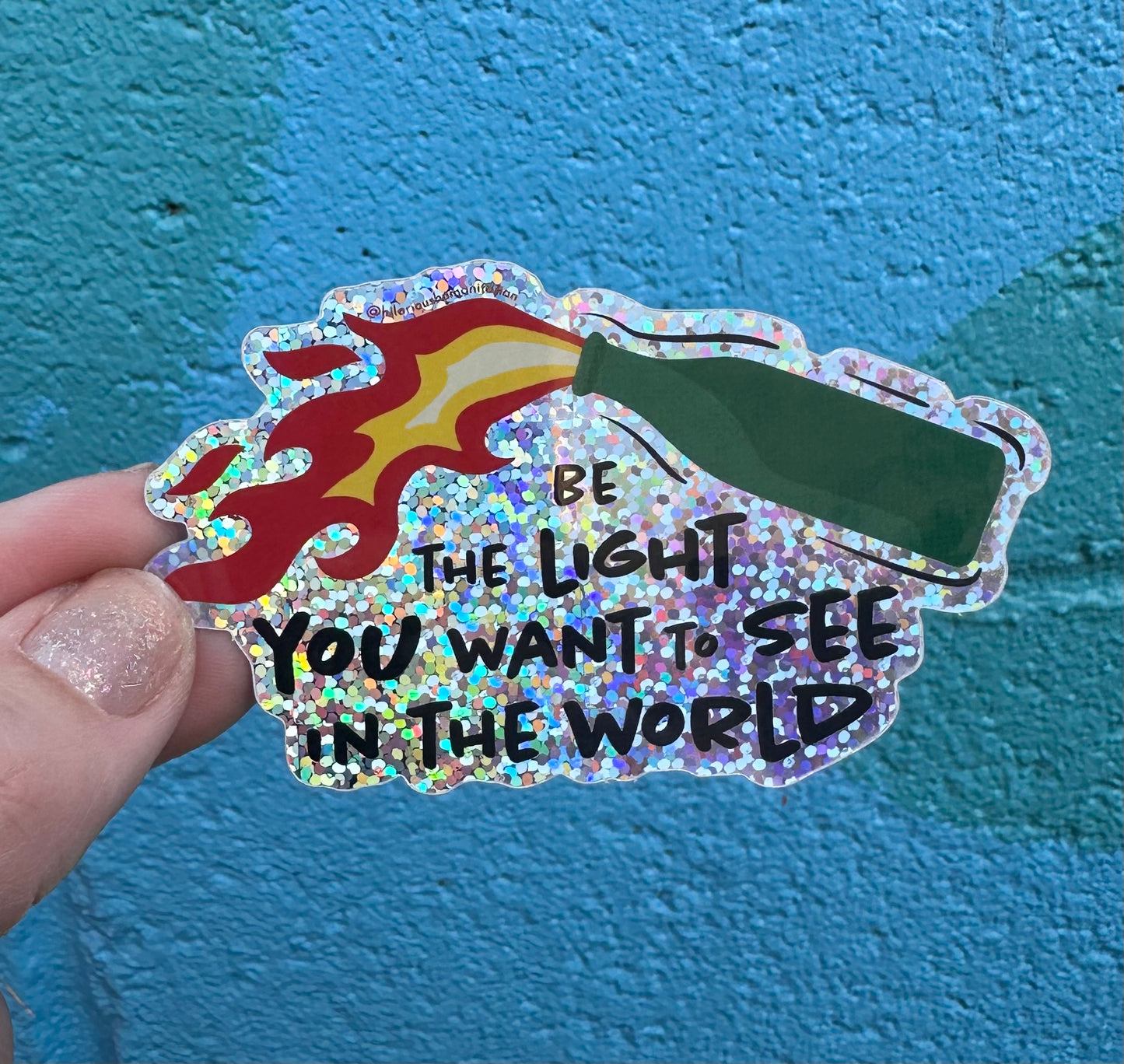 Be The Light You Want To See In The World Sticker (2 styles available)