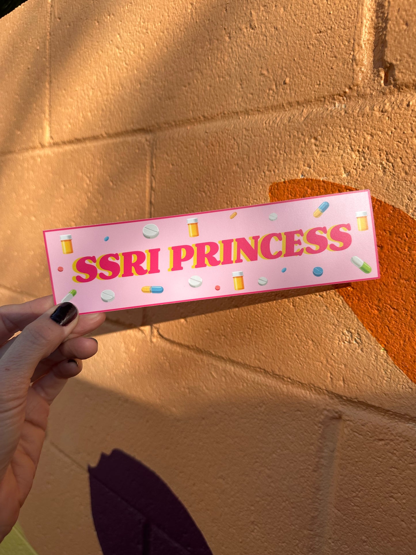 SSRI Princess Bumper Sticker