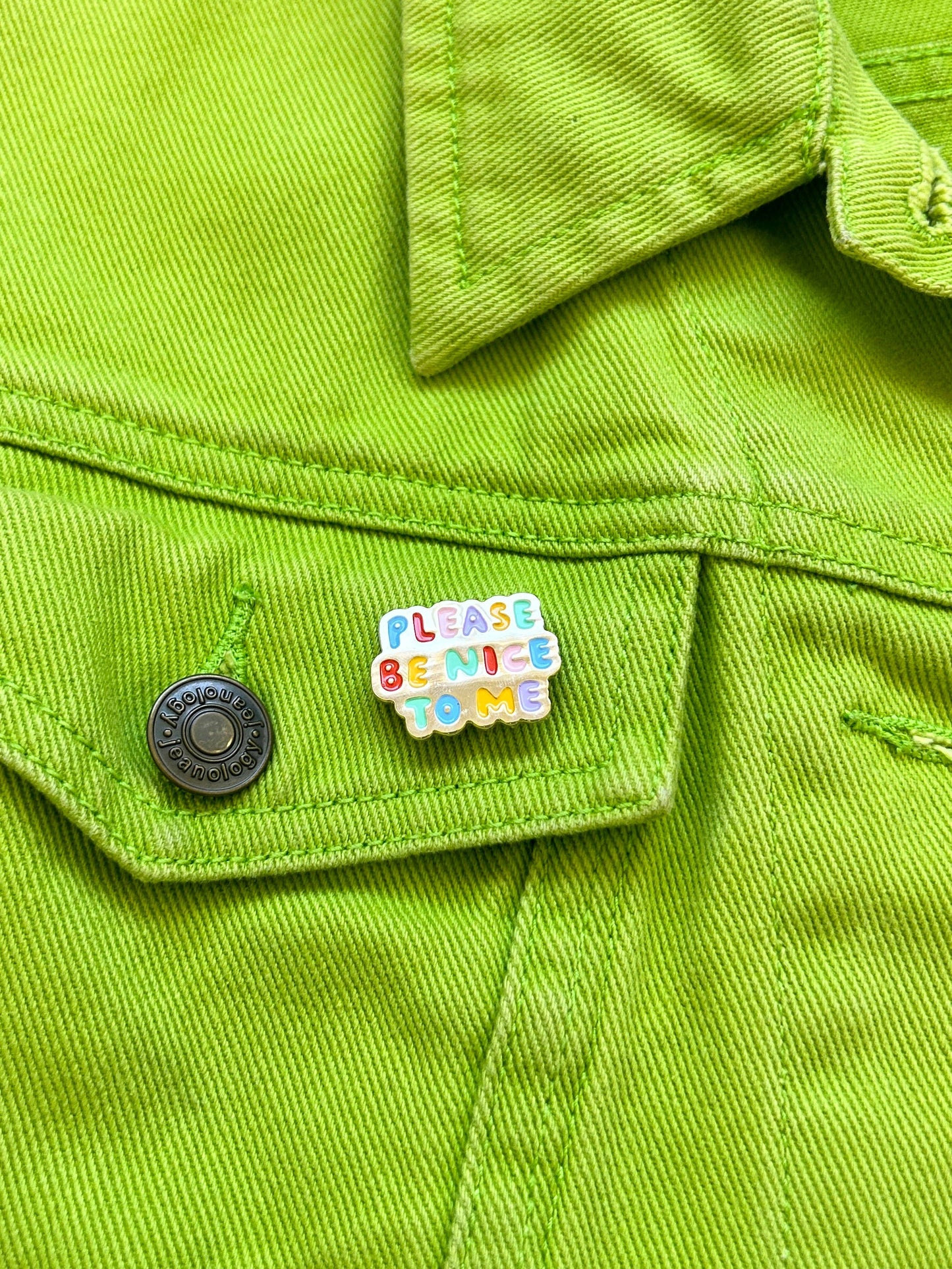 Please Be Nice To Me Pin