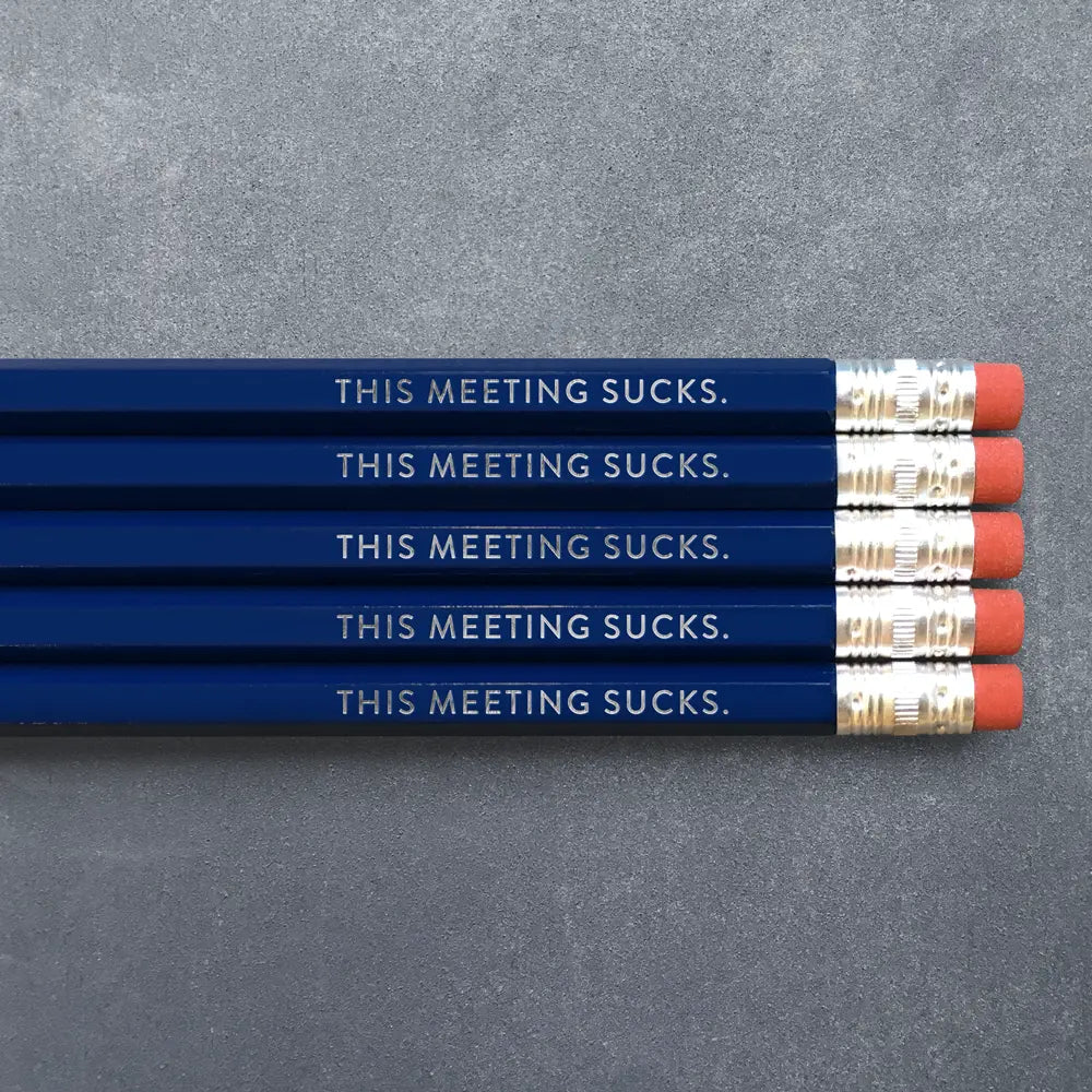 Load image into Gallery viewer, This Meeting Sucks Pencil Set - 5 pk
