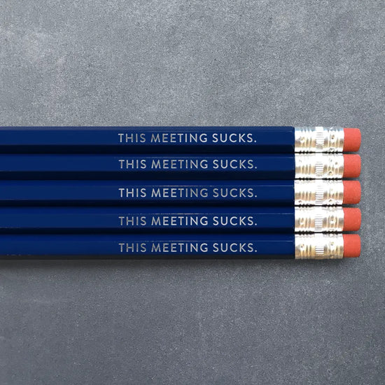 This Meeting Sucks Pencil Set - 5 pk