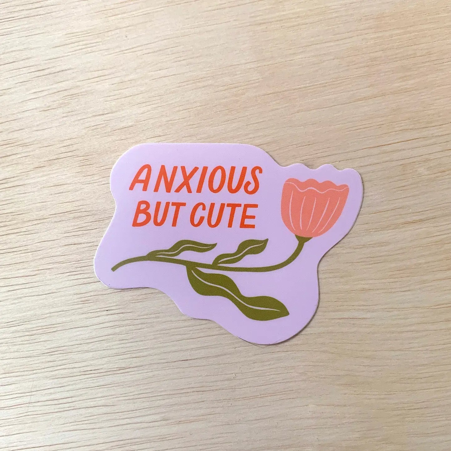 Anxious But Cute Sticker