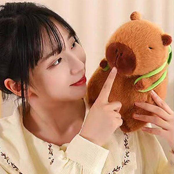 Capybara Kawaii Turtle Backpack Plushie