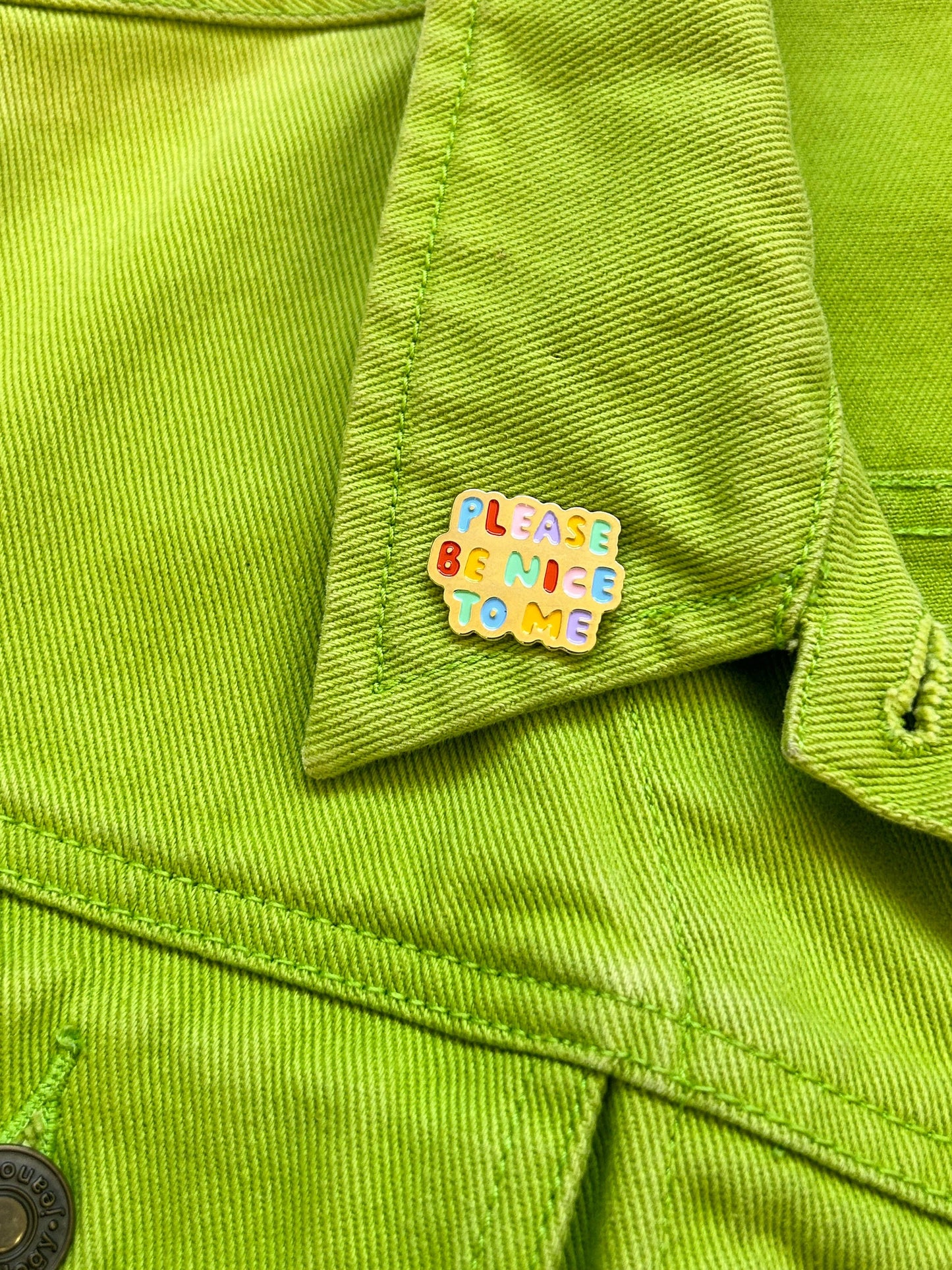 Please Be Nice To Me Pin