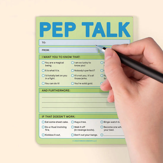 Pep Talk Notepad - 50 pages