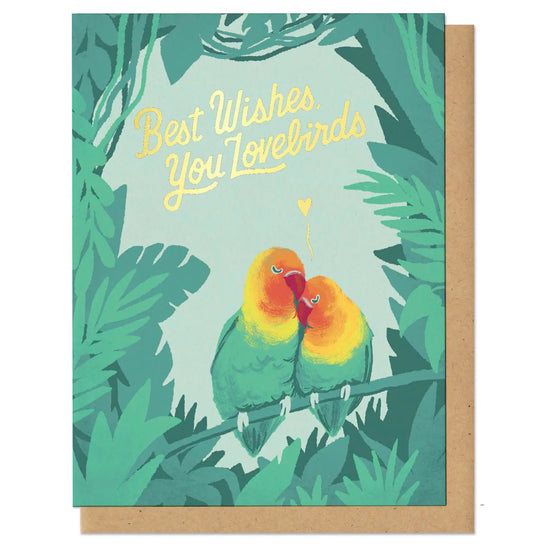 Best Wishes, Love Birds Greeting Card