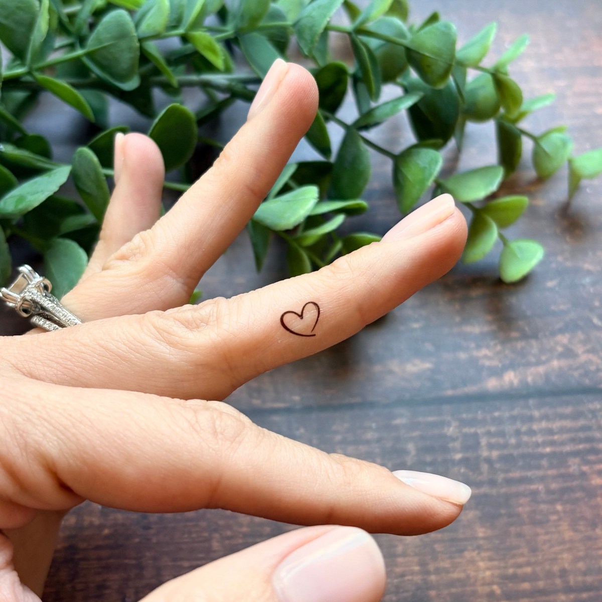 Mini Heart Temporary Tattoo Pack 🖤