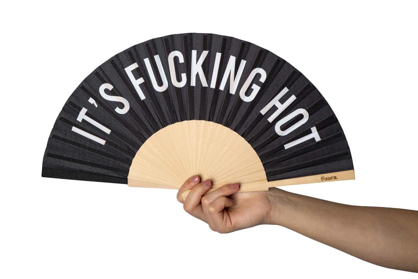 It's Fucking Hot Black Hand Fan