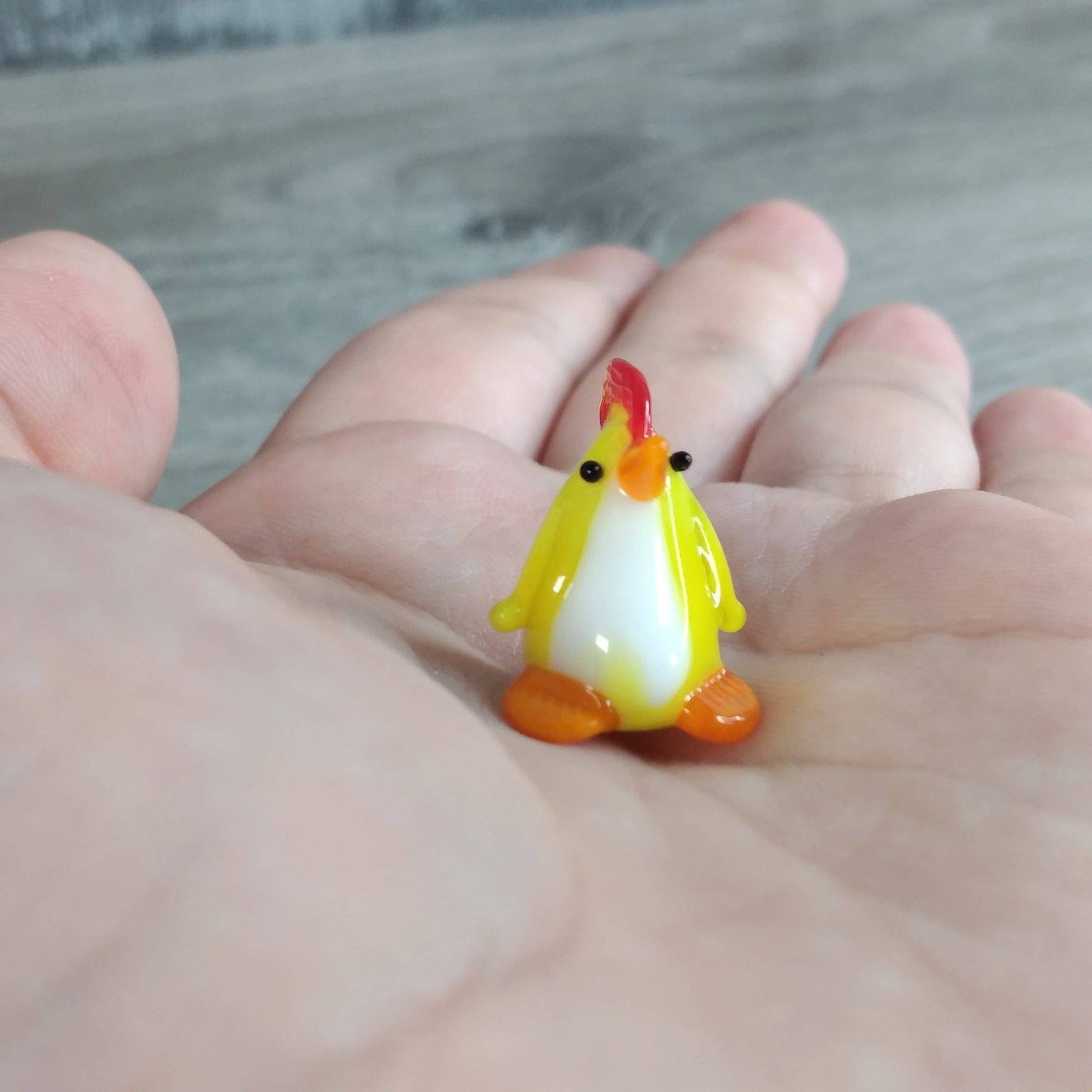 Small Glass Animal Figurines Surprise Pull