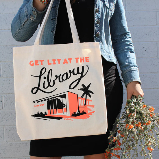 Get Lit At the Library Tote Bag