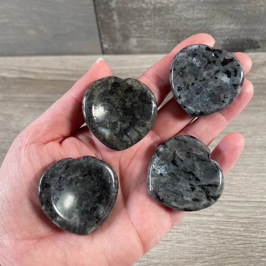 Heart Shaped Worry Stone Crystal Surprise Pull