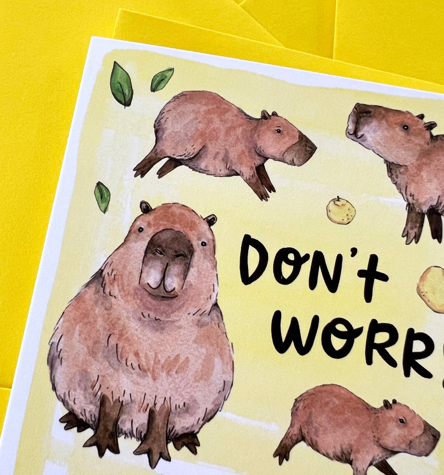 Don't Worry Be Capy Card