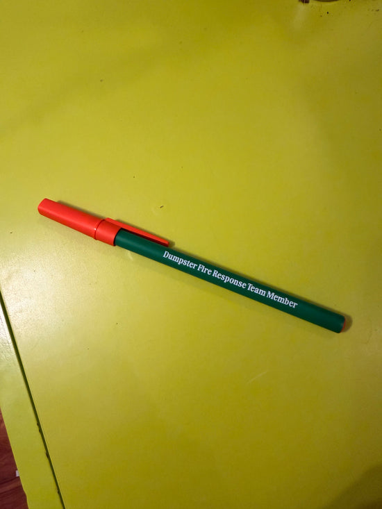 Dumpster Fire Response Team Member Pen