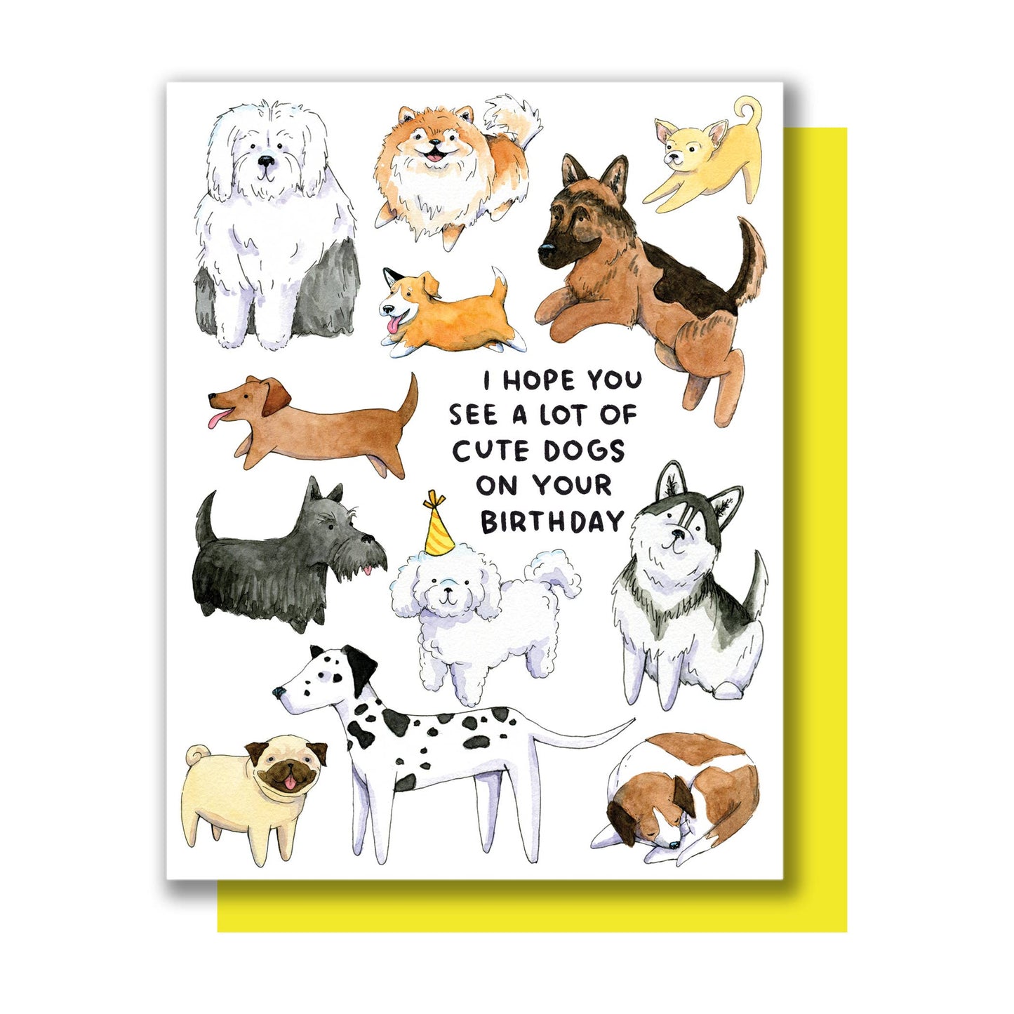 I Hope You See A Lot Of Cute Dogs Birthday Card