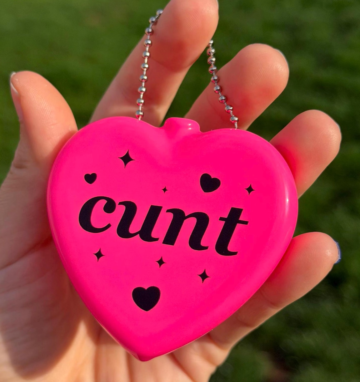 Cunt Rubber Heart Coin Purse