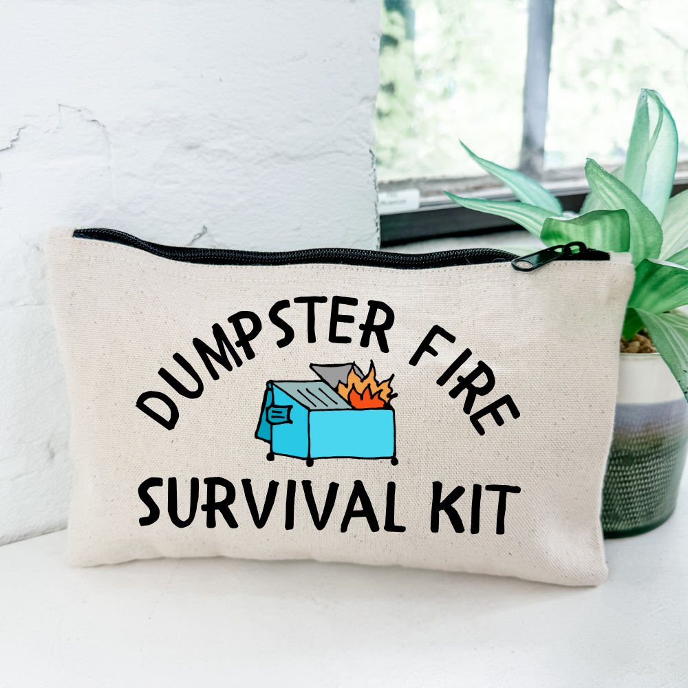 Dumpster Fire Survival Kit Zipper Pouch