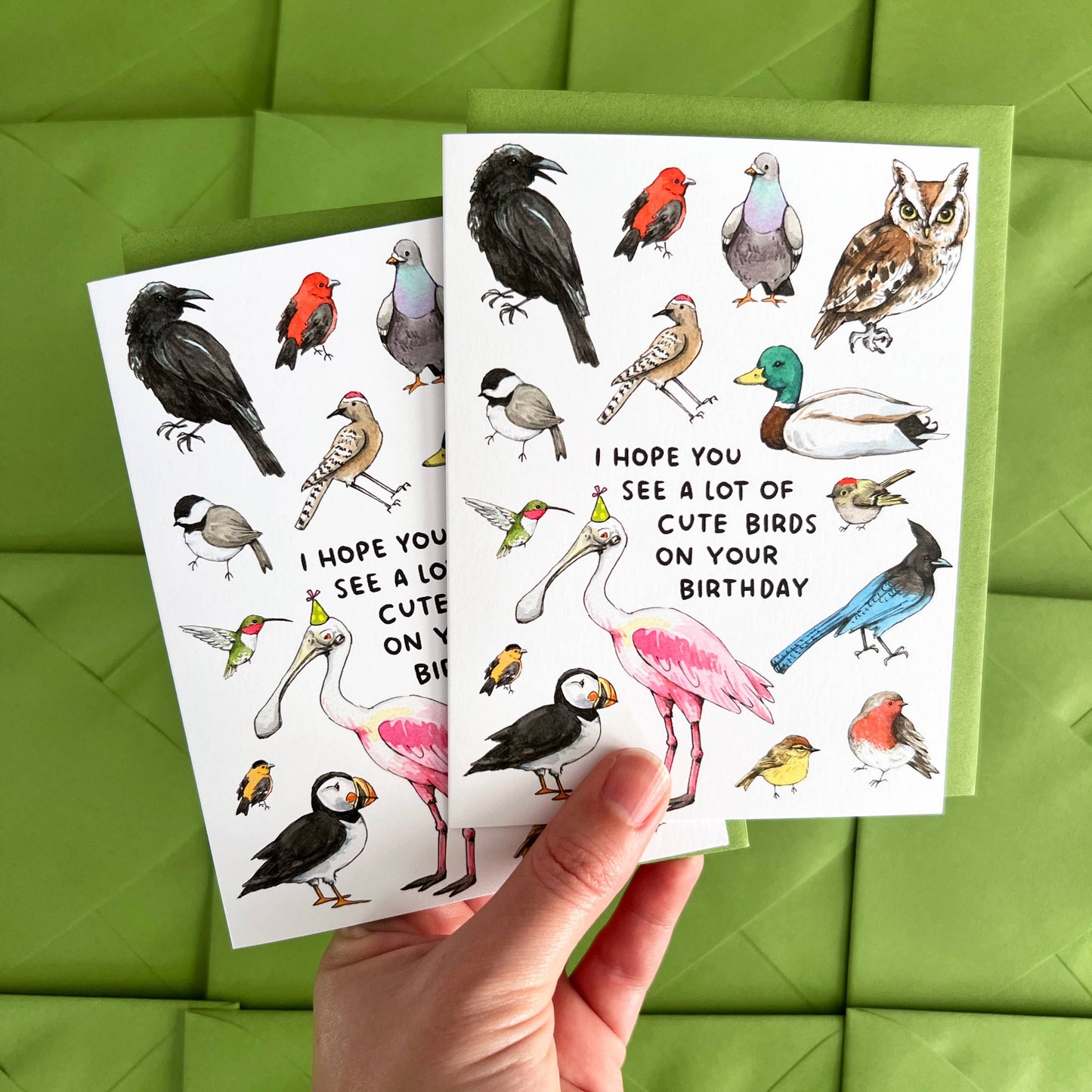 I Hope You See A Lot Of Cute Birds Birthday Card