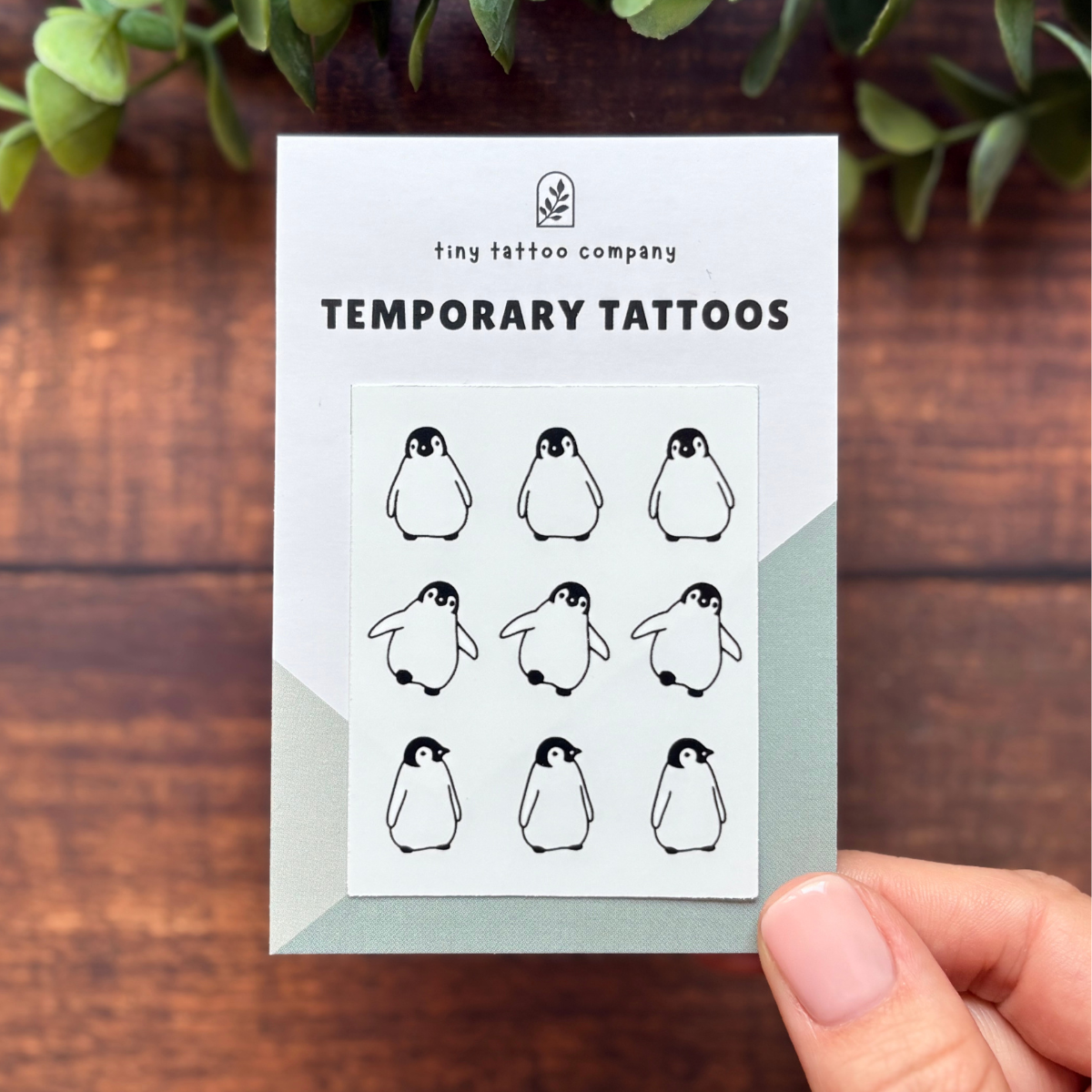 Cute Penguin Temporary Tattoo Pack 