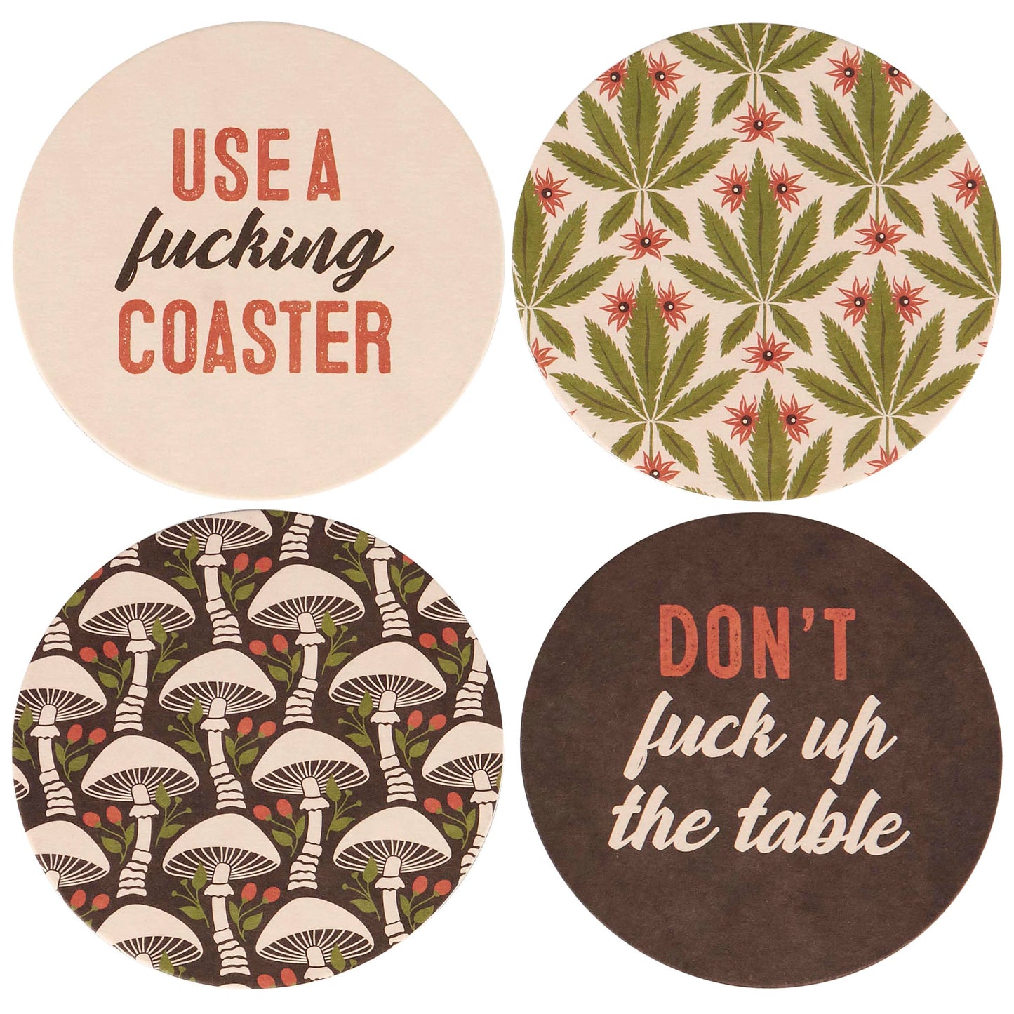 Don't Fuck Up The Table Coaster Set - 4 pk