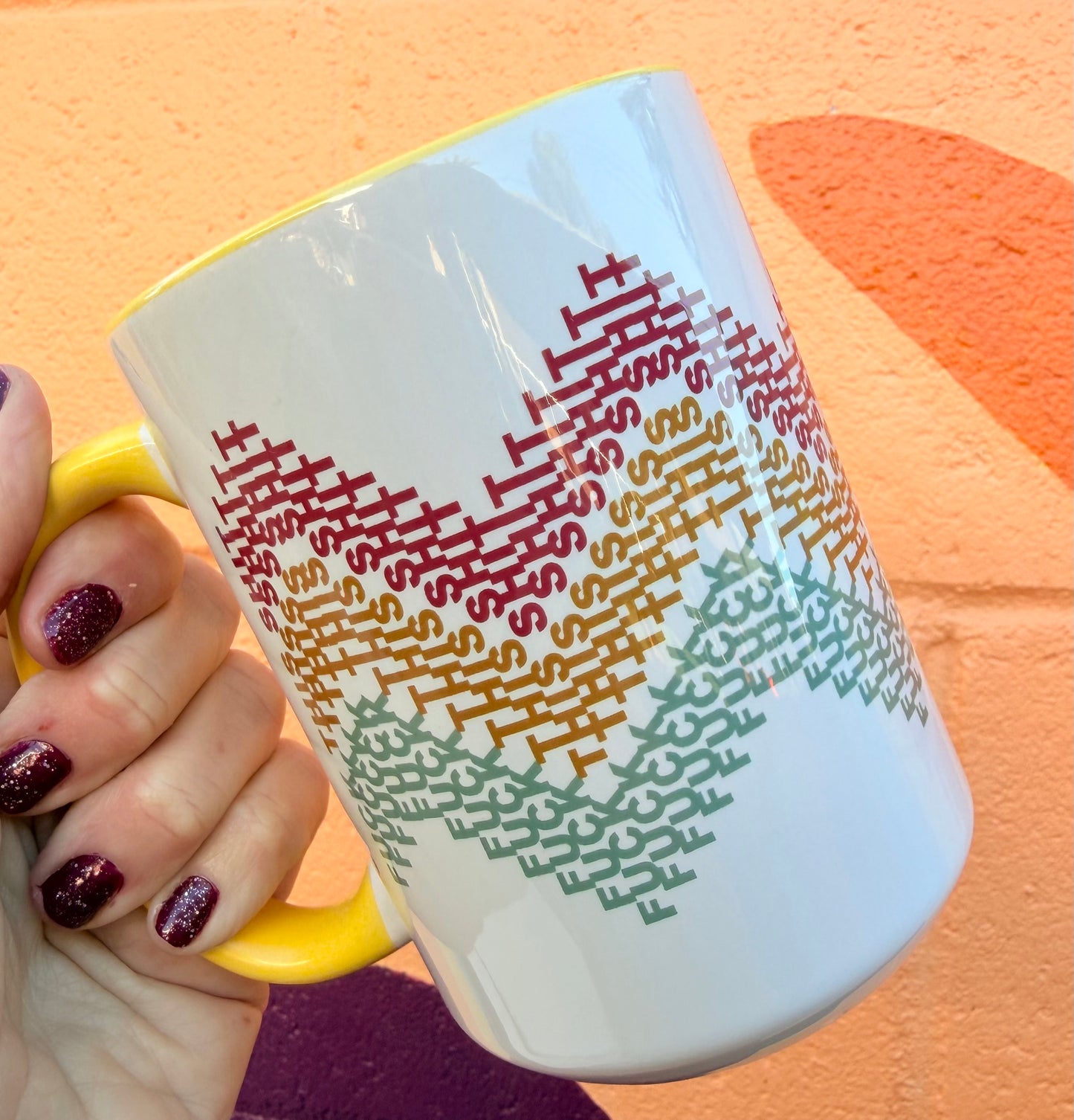 Hidden Fuck This Shit 15 oz Mug