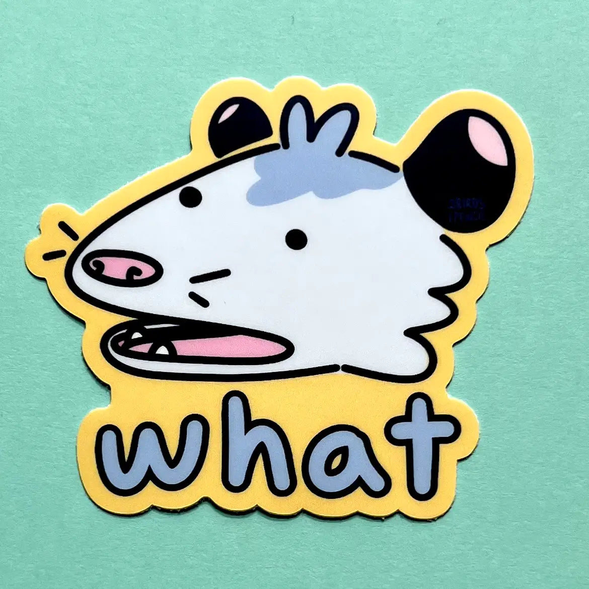 Load image into Gallery viewer, Confused Possum Sticker

