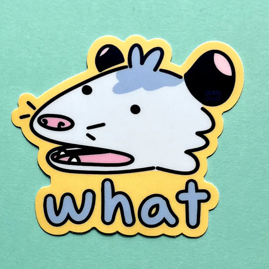 Load image into Gallery viewer, Confused Possum Sticker
