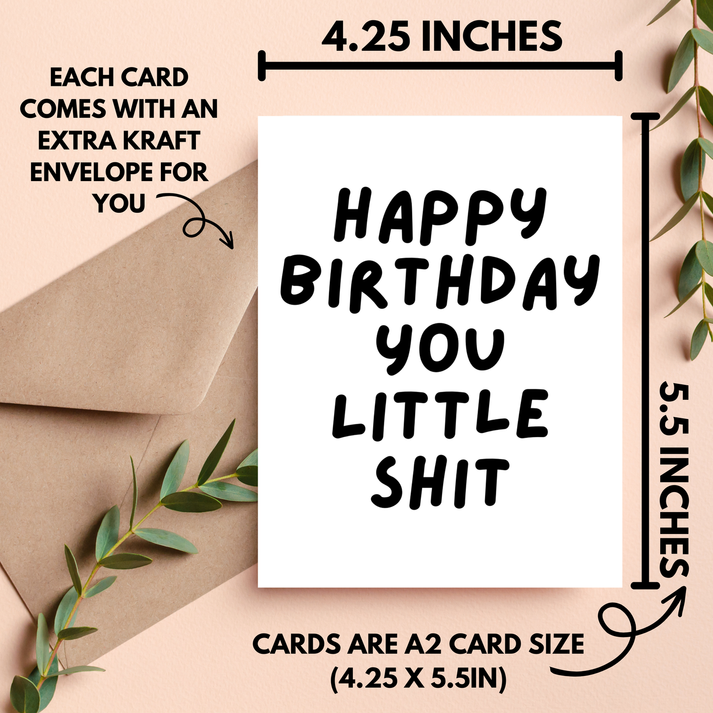 Happy Birthday You Little Shit Card