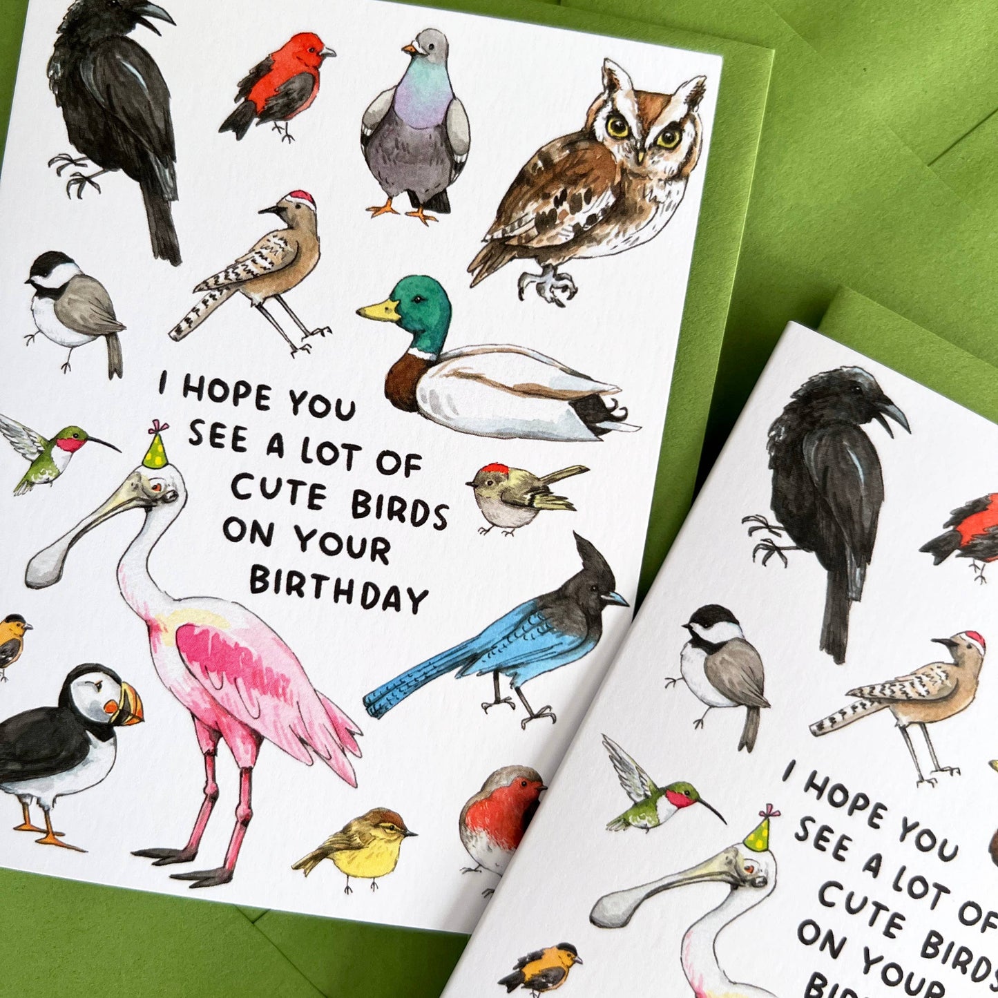 I Hope You See A Lot Of Cute Birds Birthday Card