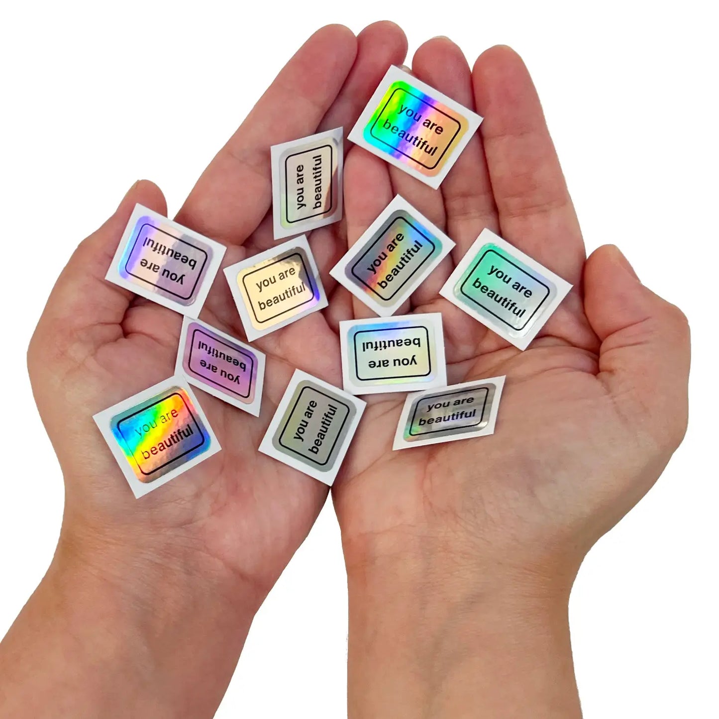 You Are Beautiful Holographic Ultra Mini - 6 pack